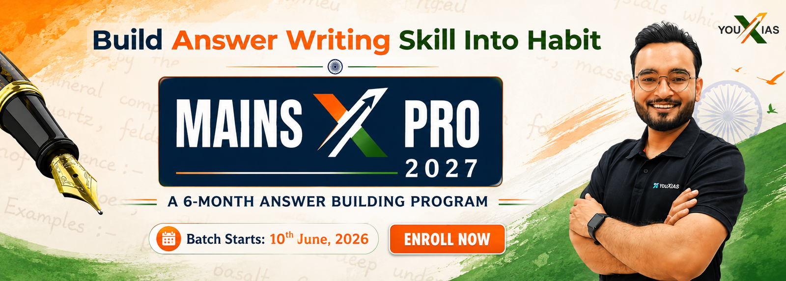 YOU X IAS — Mains X Pro 2027
